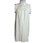 J.Crew  Garden Dress In Soft Gauze white Sz M TALL Photo 3