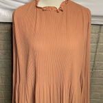 Amazon Lassiter Pleated Fabric Ruffled Collar Flowy Long Sleeve Blouse Size Medium Photo 0