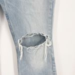 frame denim  Le High N' Tight Cropped Mini Boot Distressed Jeans Light Wash 29 Photo 9