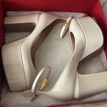 Valentino Garavani  Cream Platform Heels Photo 6