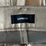 EXPRESS  Metallic Rose Gold Jeans‎ 2R Modern Straight Disco Party Cybercore Photo 5