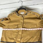 Johnny Was Amika Peplum Military Embroidered Jacket Tan Size Medium Photo 5