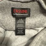 Vintage Cassini‎ by Oleg Cassini Gray Velour Hoody Jacket Size L Photo 4