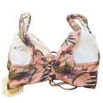 Byrds of Paradise Halter Demasia Bikini Top Large Padded Bra Pink Tropical Photo 3