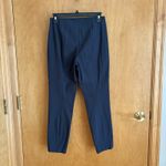 Theory  Pintuck Bistretch Navy Women's 2 Ankle zip NWOT‎ Photo 3