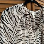 H&M MAMA Zebra Print Chiffon Maternity Dress Size S/M Photo 3