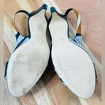 Tibi Black Print Silk Slingback Heels Sandals Shoes Size 6.5 Photo 6