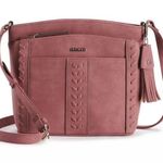 Rosetti Mauve Pink Faux Leather Crossbody Bag Photo 0