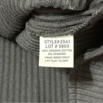 Terez Women’s Size S Black Ribbed Cotton Blend Thumbhole Pullover Sweater Photo 7