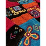 Allure Blazer Jacket Womens 2X Embroidered Colorblock Artsy Vintage Coogie Style Photo 4