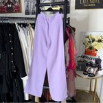 ZARA  Lilac Lavender Purple High Waist Wide Leg Tailored Trousers Photo 9