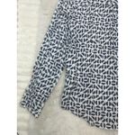 Alexander Jordan Womens Button Shirt Top medium Blue and White NWT Photo 11