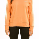 Adidas  Size Medium Pink Athleisure Crewneck Sweatshirt Photo 0