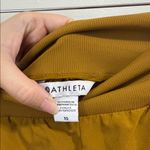 Athleta  Nolita Wide Leg High Waisted Pants Brass Yellow Size 10 Photo 4
