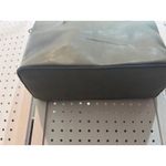 Chic Faux Leather Tote Bag Gray Double Handle Top Zip Tassel Accent Photo 7