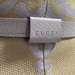 Gucci NWT Authentic Lavender Denim Monograms GG Leather Brim Jumbo Hat In Size M Photo 3