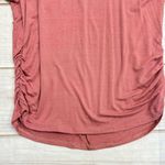 Inner Beauty Mauve Short Dolman Sleeve Single Shoulder Cutout Shirred Hem Top Size L Photo 8