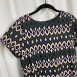 Jude Connally Navy Blue&Olive Green Short Sleeve Ella Shift Dress Sz.S Blue Photo 5