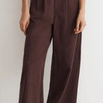 Madewell The Harlow Wide-Leg Pant Chocolate Raisin Brown Photo 0