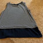 Tahari  large blue and white tank top Photo 1