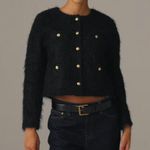 J.Crew  Collection Lady Jacket Brushed Wool Blend Retro Preppy Black US 10 NWT Photo 1