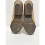Frye Rowen Gore Suede Leather Mule Slip Stacked Heel On 6.5 Beige Photo 7