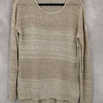 Jack by BB Dakota  Tan Linen Cotton Pullover Knit Preppy Sweater Small Photo 0