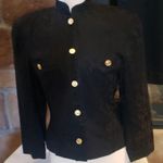Albert Nipon Boutique silk suit 1980's vintage see beautiful details Black Photo 0