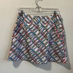 Adidas  Golf White Diagonally Striped Golf Skort Size 4 Photo 2