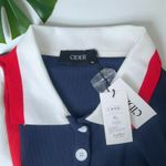 Cider 🆕  Oversized Blokecore Patchy Collar Short Sleeve Polo Shirt Photo 8