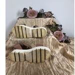 Minka Women Peach Pyramid Studs Lori Tan Leather Studded Sandals 9 Made In Italy Photo 4