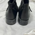 Brighton Women's Leather Black/Brown Woven Ankle Boots With Western Buckle 9.5 Photo 4