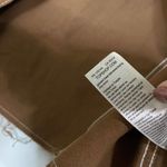 Topshop NEW  brown denim cropped cutoff button down shirt size US 10 Photo 2