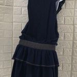 Event Cornflower Blue ruffled embroidered dress Women's Size S Small Photo 4