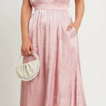 o.p.t Caralyn Dress pink halter top maxi dress size medium‎ Photo 0