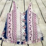 Living Doll Floral Paisley Boho Tank Top Photo 6