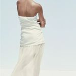 ZARA Combination Strapless Midi Dress Photo 4