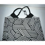 Metaphor  Black and White‎ Graphic Flowy Camisole Top Size L Photo 1