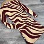 ZARA  zebra jacquard‎ knit mini dress Photo 3