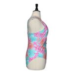 Members Mark New One Piece Swimsuit Wrap Top Tie Waist Aqua Women’s Size XL Photo 2