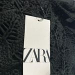 ZARA NWT  Fringed Knit Tank-Top w/ Wide Straps & V-Neck Black 3991/114 Size S Photo 6