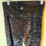 Lululemon  Wunder Lounge High‑Rise Tight 28″ Crushed Velvet Black Size 6‎ Photo 4