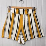 Love Tree High Waist Striped Yellow and Black Shorts Size S Photo 1