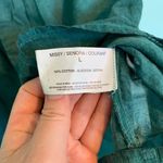 Nine West Vintage America Collection Size Large Green Blouse Photo 3