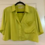 RD Style  Neon Yellow button down shirt  Photo 4