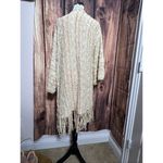 Free People fringe knit Duster Poncho Lucia Size Small Boho Festival Cardigan Photo 9