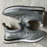 Tory Burch Silver Embellished Slip On Women's Sneakers Photo 4
