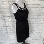 No Boundaries women S hi low open cut tank top sundress black Photo 2