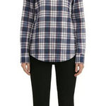 J.Crew  Shirt‎ Womens Size S Blue Red White Plaid Button Up Boy Fit Long Sleeve Photo 0