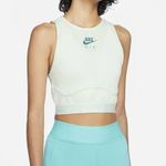 Nike Air Barely Green Washed Teal Ribbed Cropped Tank Top Women’s XXL Photo 11